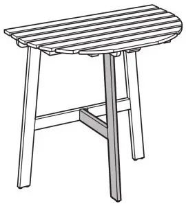 IKEA ASKHOLMEN Table for Wall Outdoor--AVERTISMENhhTj