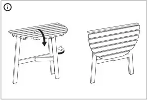 IKEA ASKHOLMEN Table for Wall Outdoor--AVEgfdfRTI