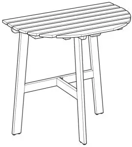 IKEA ASKHOLMEN Table for Wall Outdoor-- Wall Outdoor