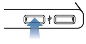 Insert the USB receiver