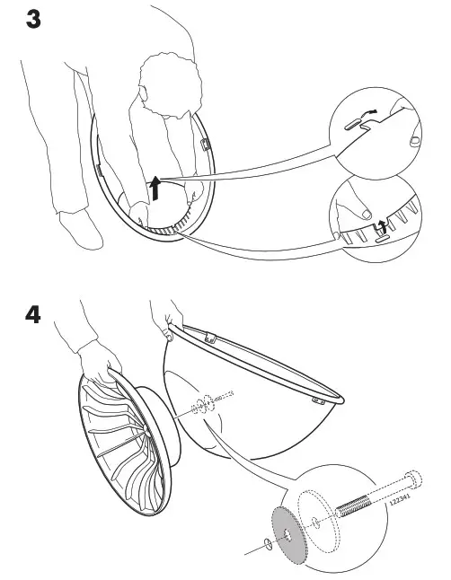 IKEA PS LOMSK Swivel Armchair- 3