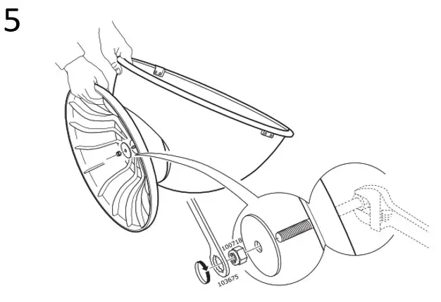 IKEA PS LOMSK Swivel Armchair- 5