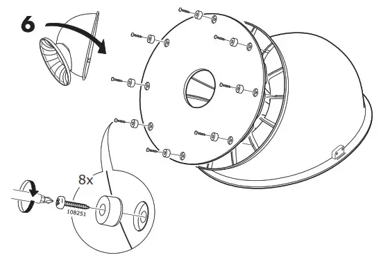 IKEA PS LOMSK Swivel Armchair- 6