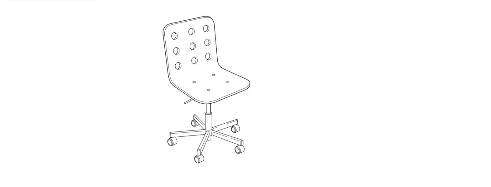 Ikea 141753 Jules Office Chair Instruction Manual