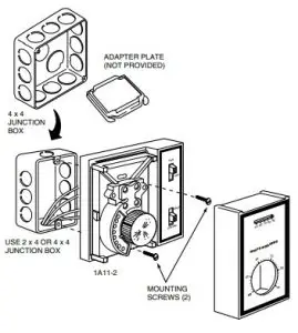 WHITE RODGERS Fan Coil Heating Cooling Thermostat Instruction