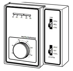 WHITE RODGERS Fan Coil Heating Cooling Thermostat