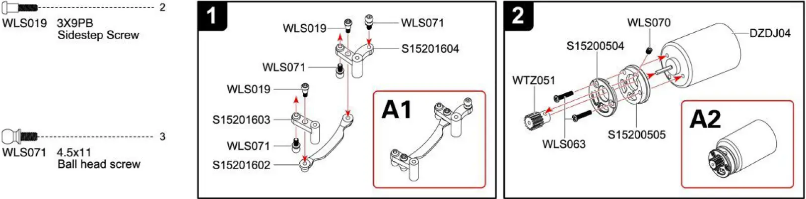 4WD Remote Control Car Assembly Diagram 01