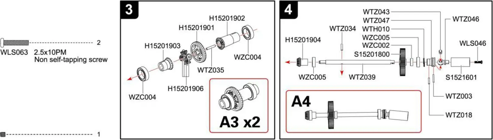 4WD Remote Control Car Assembly Diagram 02