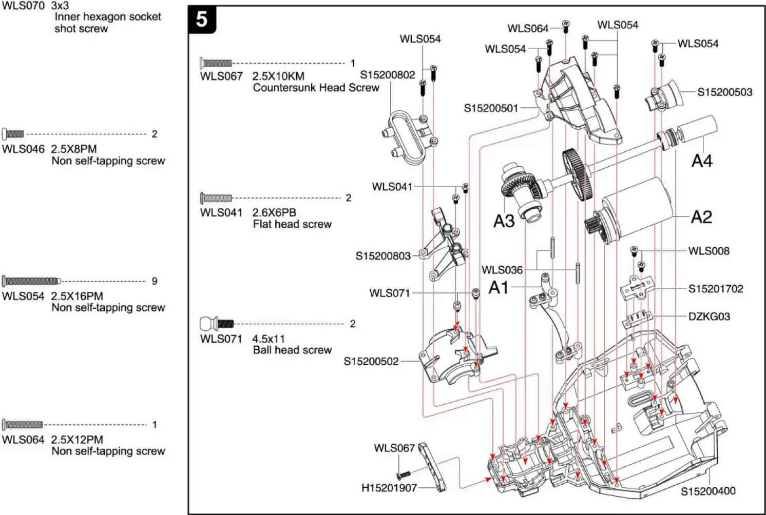 4WD Remote Control Car Assembly Diagram 03
