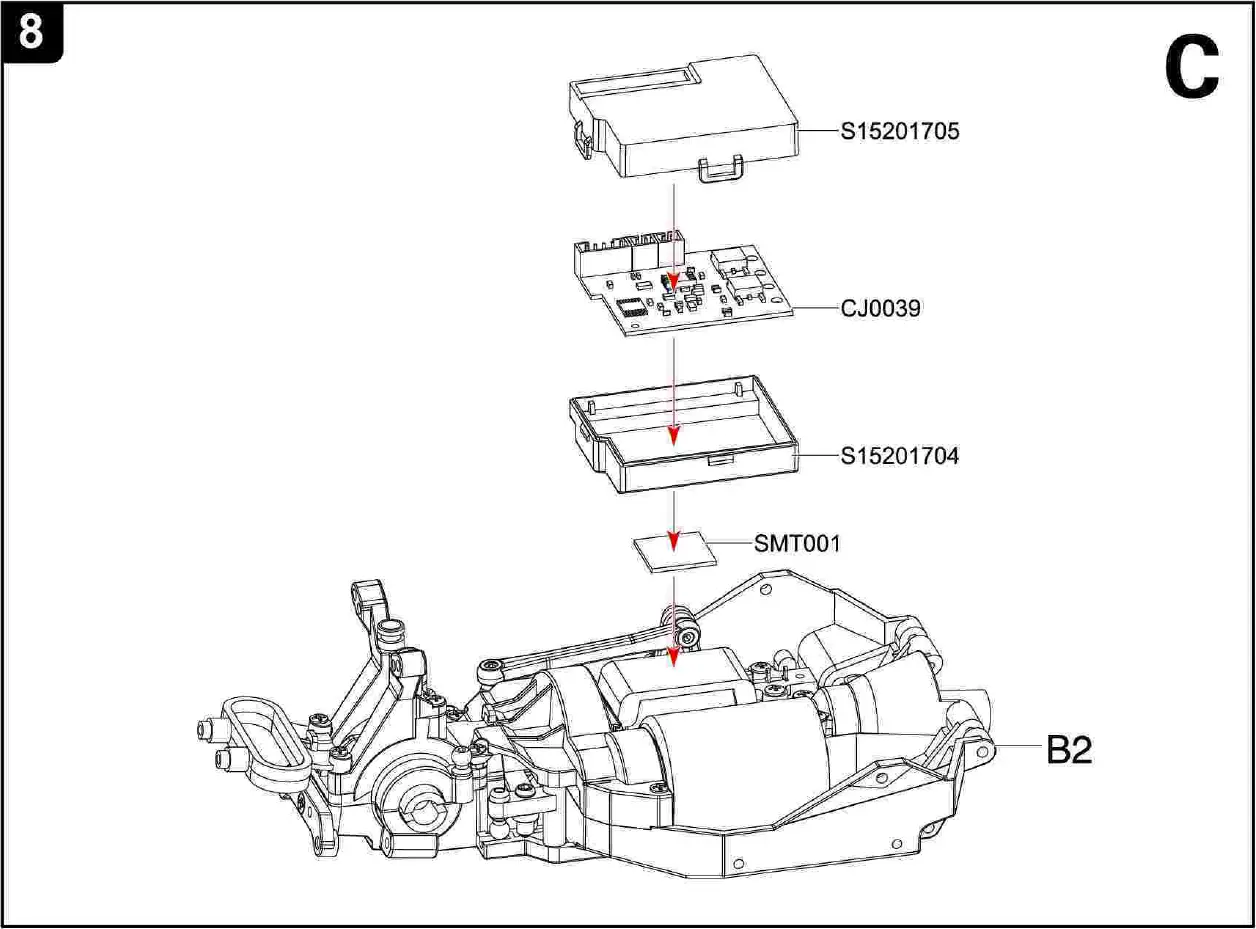 4WD Remote Control Car Assembly Diagram 06