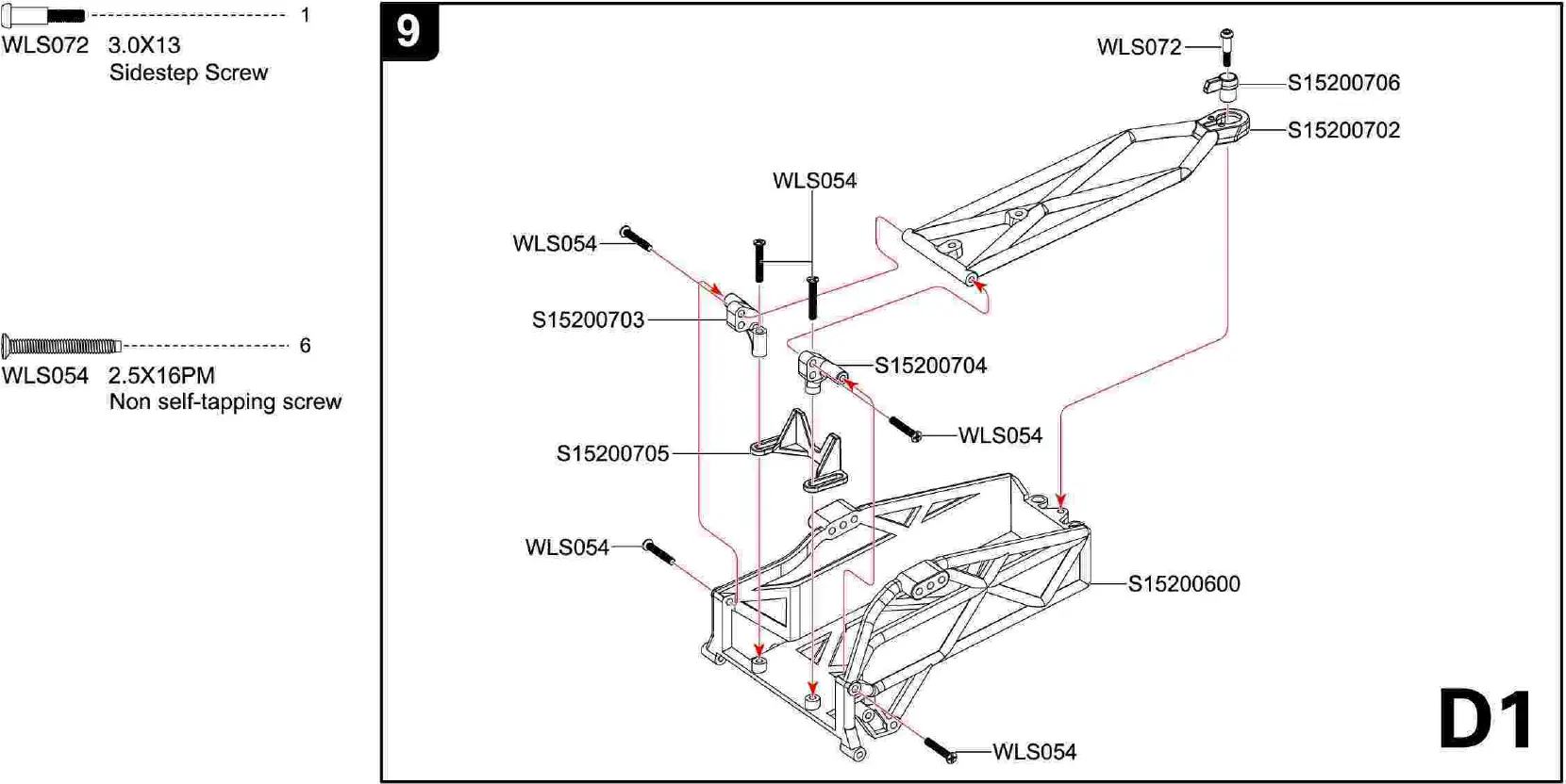 4WD Remote Control Car Assembly Diagram 07