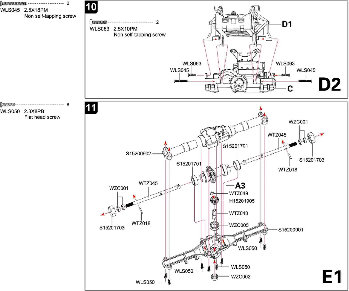 4WD Remote Control Car Assembly Diagram 08