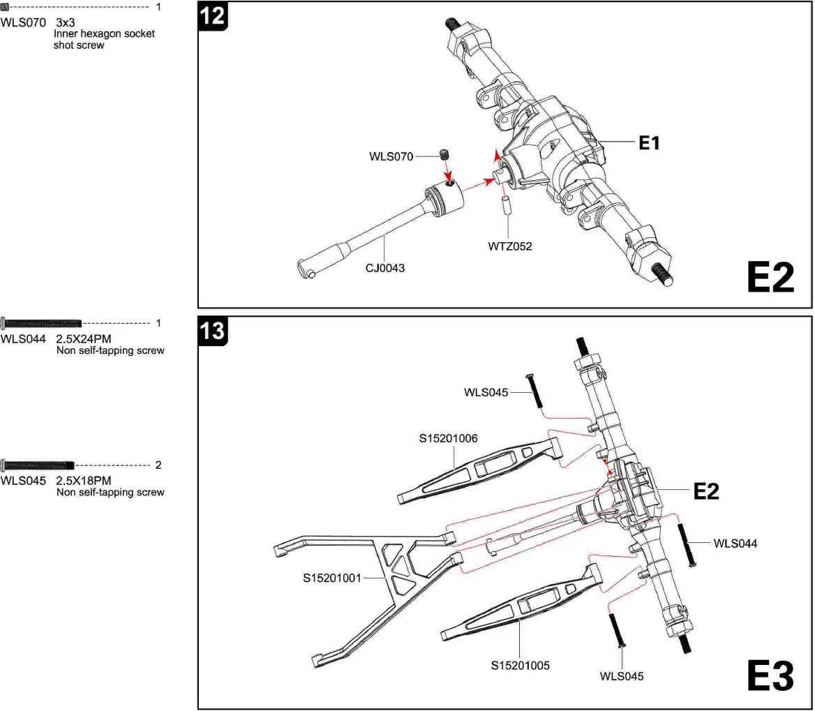 4WD Remote Control Car Assembly Diagram 09