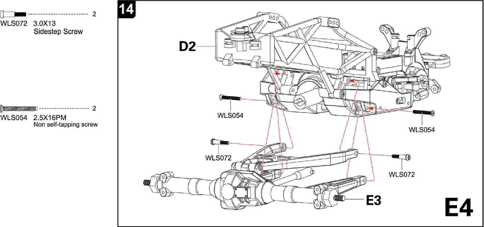 4WD Remote Control Car Assembly Diagram 10