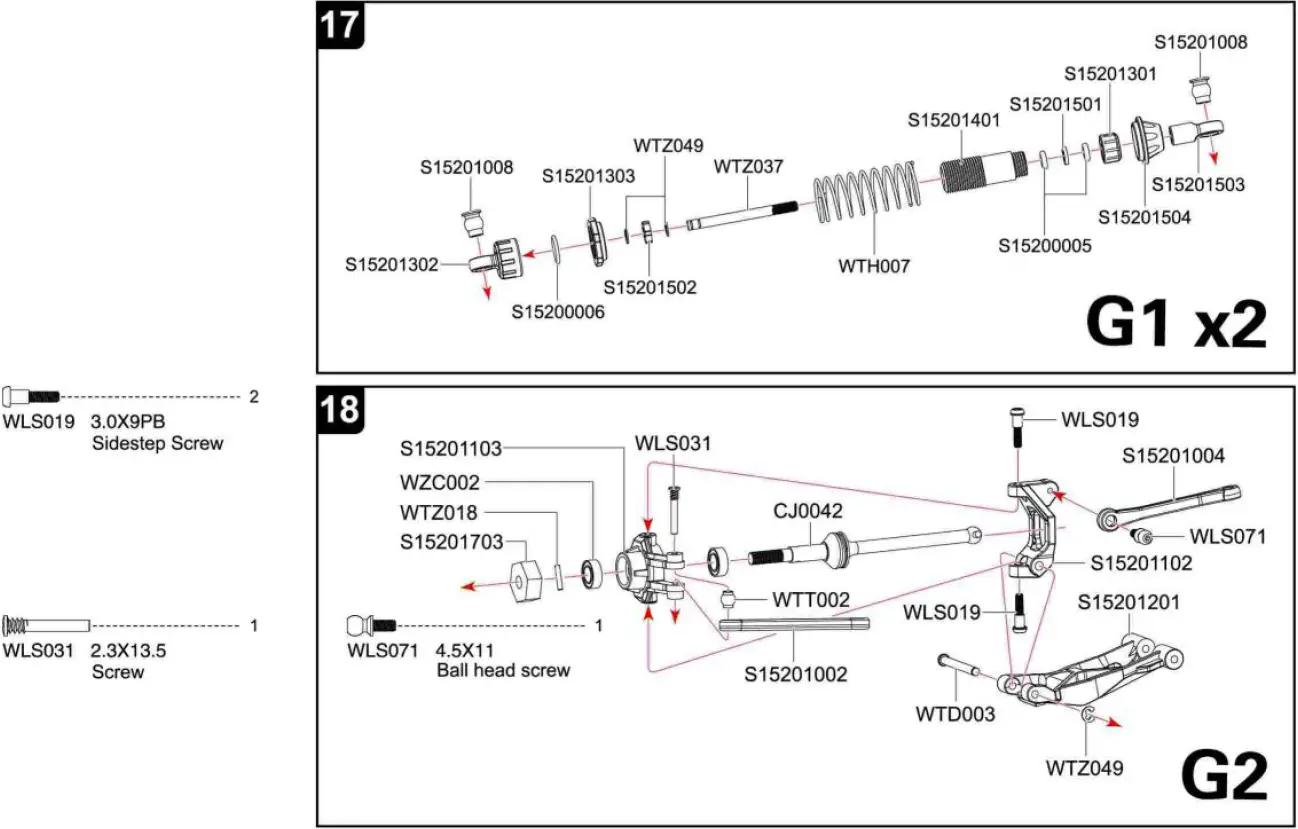 4WD Remote Control Car Assembly Diagram 12