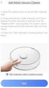 Connect robot cleaner