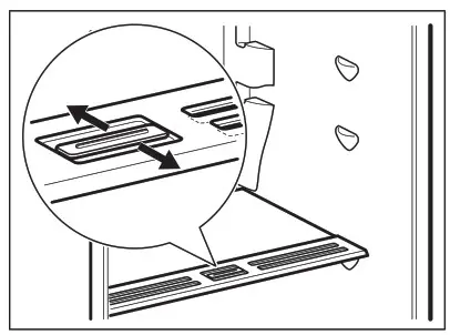 Electrolux LRB2DF18C Refrigerator - Humidity control