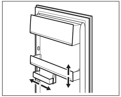 Electrolux LRB2DF18C Refrigerator - Positioning the door