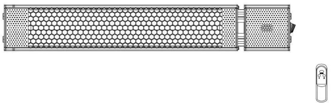 ecostrad AH24 Sunglo Infrared Heater with Remote