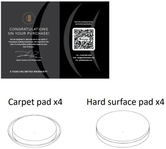 Subwoofer box contents