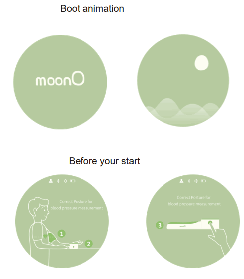 moonO LC BP01 Blood Pressure Monitor - Measurement