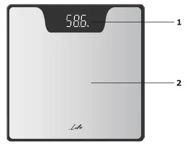 Life Glass Electronic Bathroom Scale 1