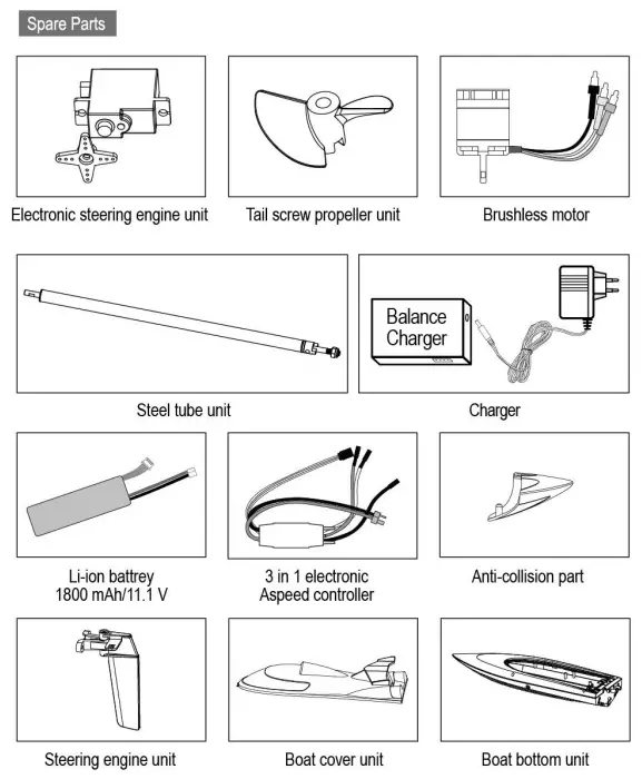 Feilun FT012 High Speed Racing Boat - fig9
