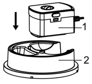 H Koenig srb80 Ice Cream Maker - Key 1