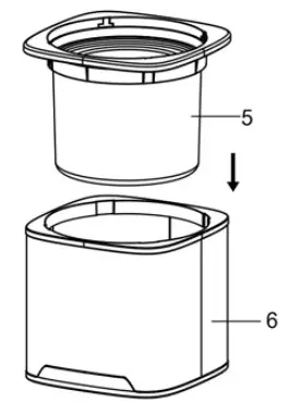 H Koenig srb80 Ice Cream Maker - Key 3