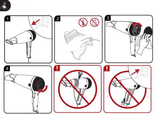 GRUNDIG HD 7081 Ionic Hair Dryer - figure 3