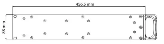 KV2 audio ESP1000 4 Channel Rack Mountable Power Amplifier - Side Panel