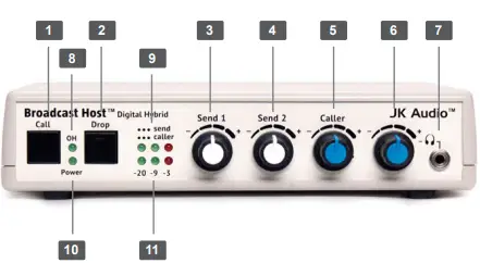 JK Audio Broadcast Host Analog Desktop Digital Hybrid-fig4