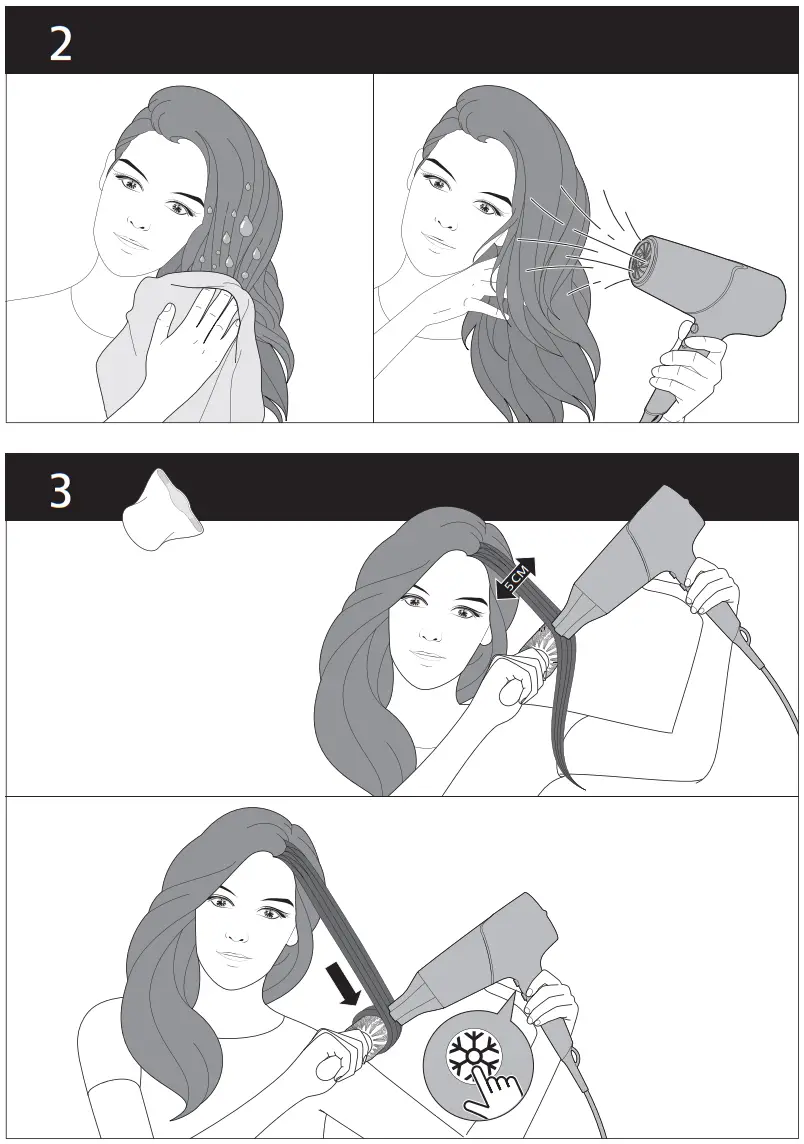 PHILIPS BHD530 Hair Dryer Thermo Shield - FIG 2