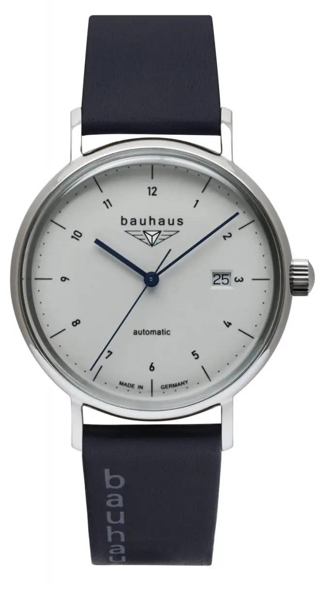 bauhaus SW200 Automatic Swiss Sellita Watch with Date and Leather Strap