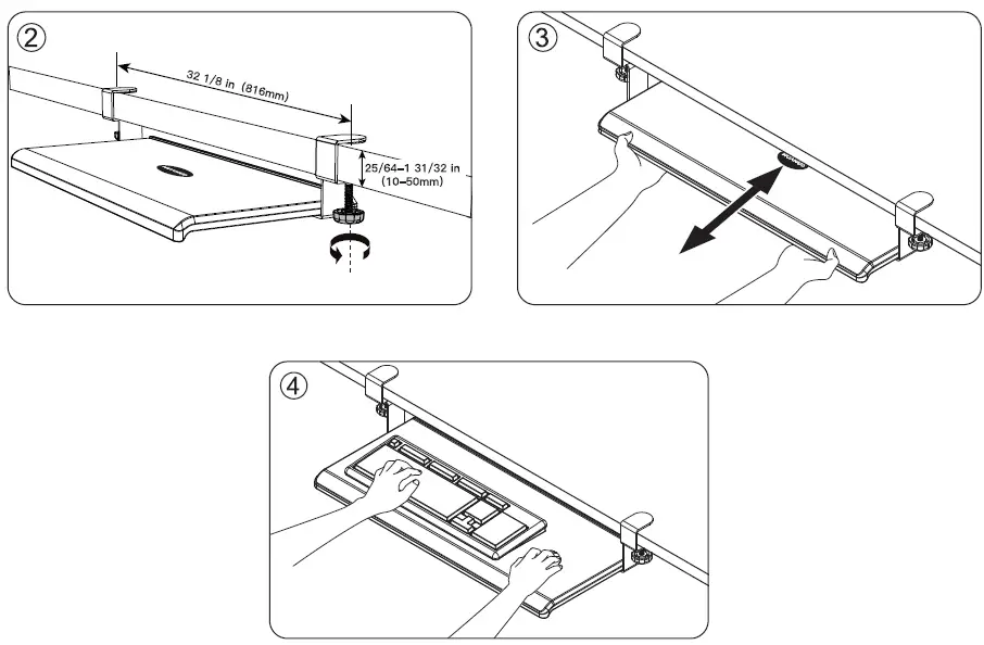 HUANUO HNKB01 Keyboard Tray fig 3