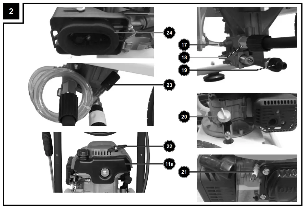 scheppach HCP2600 Gasoline Pressure washer - fig 1