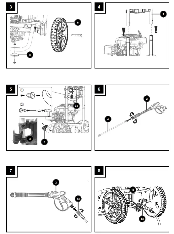 scheppach HCP2600 Gasoline Pressure washer - fig 3