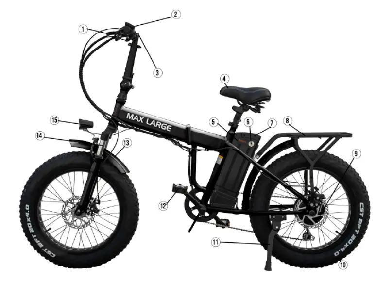 DAYMAK MAX 36V 36V Off Road Electric Bike FIG 1