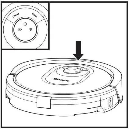 Shark 2000 Series RV2000 Robot Vacuum Cleaner - BUTTONS AND INDICATOR LIGHTS 1