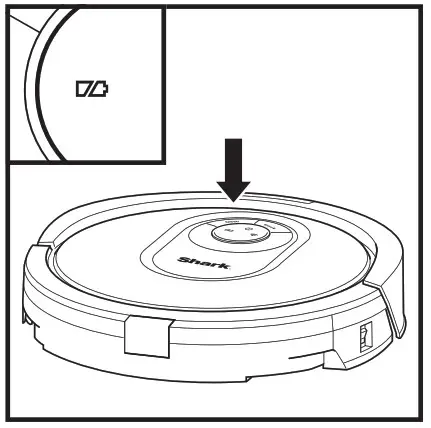 Shark 2000 Series RV2000 Robot Vacuum Cleaner - CHARGE INDICATOR LIGHTS 1