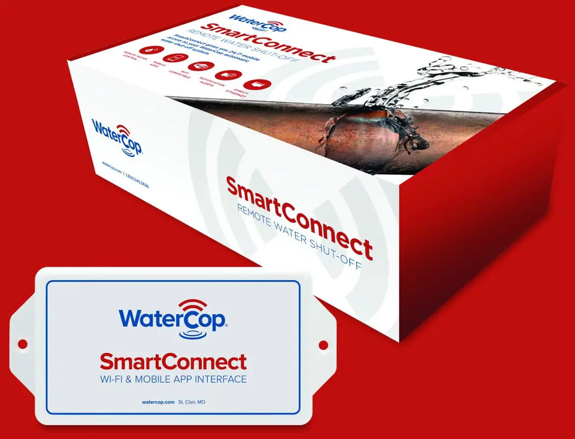 Watercop WCSCLV SmartConnect WiFi and App Interface