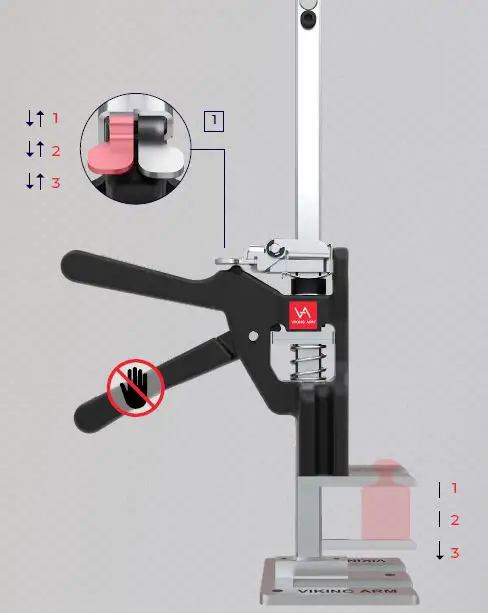 VIKING ARM VA0008 Handheld Jack Bar Clamp Labor Saving Tool 3