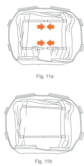 babytrend PY86XXXC Lil Snooze Deluxe II Nursery Center Playard Instruction Manual - Fig. 11a,b