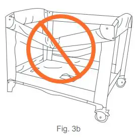 babytrend PY86XXXC Lil Snooze Deluxe II Nursery Center Playard Instruction Manual - Fig. 3b
