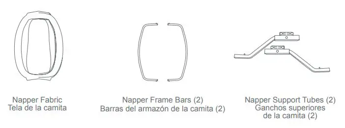 babytrend PY86XXXC Lil Snooze Deluxe II Nursery Center Playard Instruction Manual - Playard and Full-size bassinet must be fully assembled