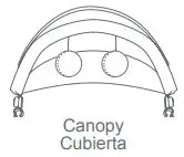 babytrend PY86XXXC Lil Snooze Deluxe II Nursery Center Playard Instruction Manual - Push down on the ends of the toy bar