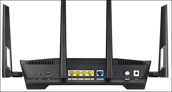 back of asus CM32 modem