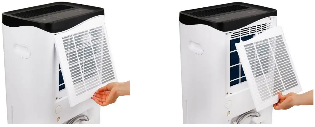 emerio DH 1274891 Portable Dehumidifier - Cleaning the air filter