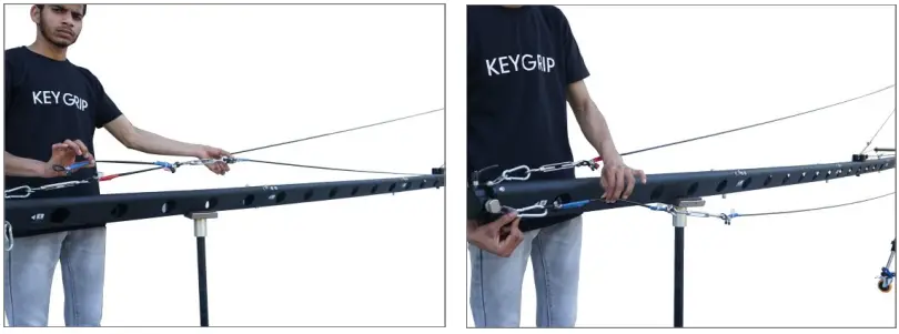 PROAIM JB FR4T 02 24ft Fraser Camera Jib Crane Package - Blue Stability Cables Setup 2