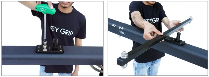 PROAIM JB FR4T 02 24ft Fraser Camera Jib Crane Package - Cable Guide Rods Setup 1